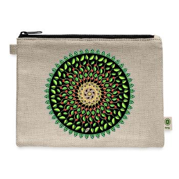 "Hypnagogia" (minimal) - Hemp Carry All Pouch - natural - Front