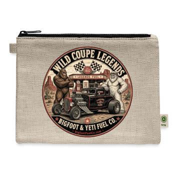 Legends Fuel Co. Retro Cryptid Rod - Hemp Carry All Pouch - natural - Front