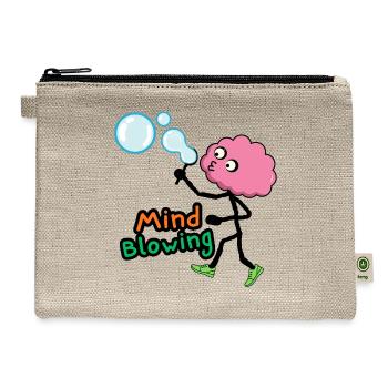 Mind Blowing Creative Brain  - Hemp Carry All Pouch - natural - Front