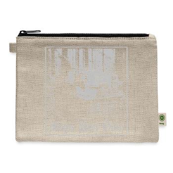 Magic User Only – Retro Wizard Computer Meme - Hemp Carry All Pouch - natural - Front