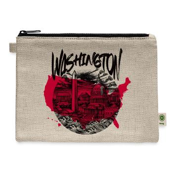 Washington D.C. - Hemp Carry All Pouch - natural - Front