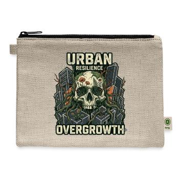 urban overgrowth - Hemp Carry All Pouch - natural - Front