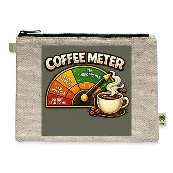 Coffee Meter - Hemp Carry All Pouch - natural - Front