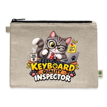 Keyboard Quality Inspector - Hemp Carry All Pouch - natural - Front