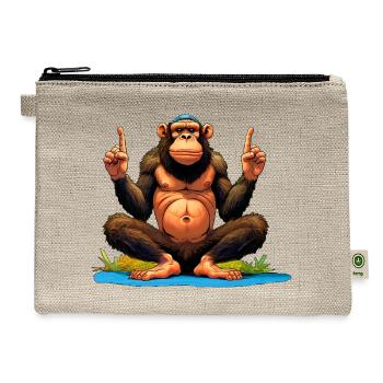 Monkey Yoga / Yogi Monkey - Hemp Carry All Pouch - natural - Front