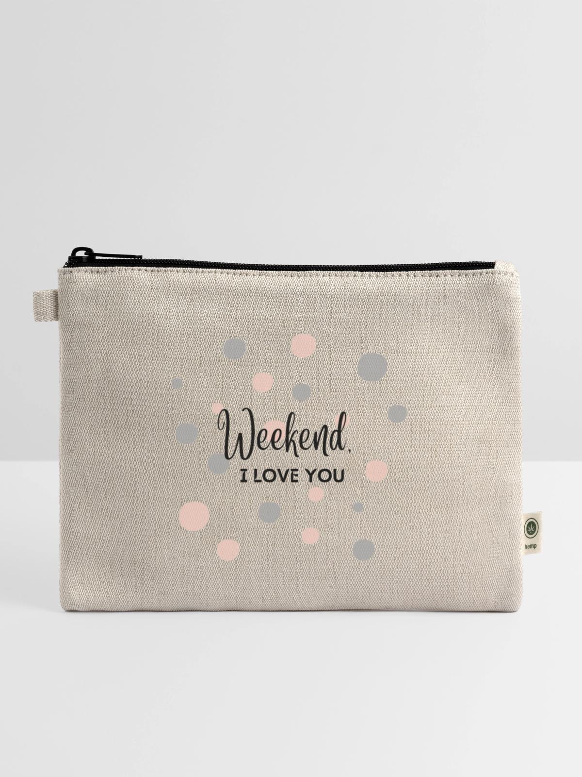 Weekend - Hemp Carry All Pouch - natural - Front
