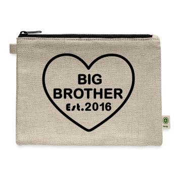 bigbrother-est-2016-minimal - Hemp Carry All Pouch - natural - Front