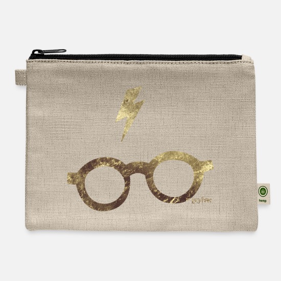 Harry Potter Glasses and Scar' Hemp Carry All Pouch