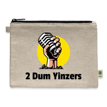 Power Fist Microphone Emblem - Hemp Carry All Pouch - natural - Front