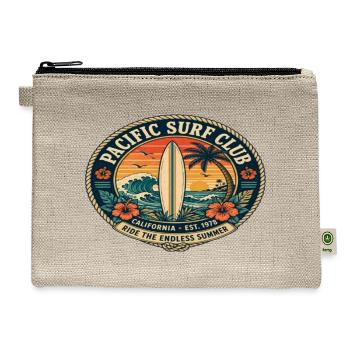 Pacific Surf Club Vintage Beach - Hemp Carry All Pouch - natural - Front