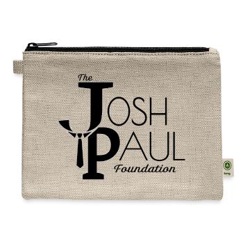 JP Tie Minimal Line Art - Hemp Carry All Pouch - natural - Front