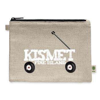 Kismet Fire Island Red Wagon summer share beach  - Hemp Carry All Pouch - natural - Front