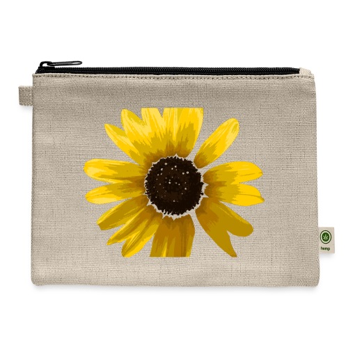 sunflower - Hemp Carry All Pouch