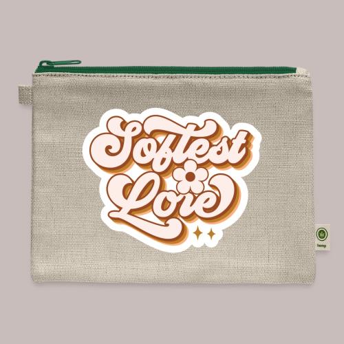 Softest Lore Bubble Letters - Hemp Carry All Pouch