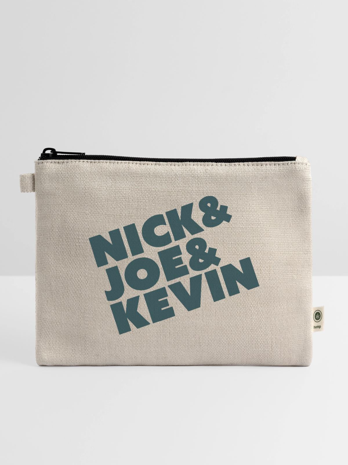 Nick & Joe & Kevin - Hemp Carry All Pouch - natural - Front