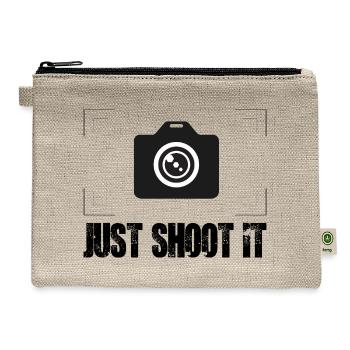 Minimal Lens Emblem - Hemp Carry All Pouch - natural - Front