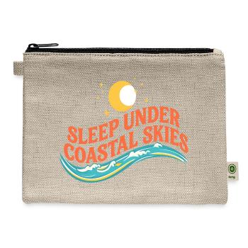 Coastal Skies Sleep Tee - Hemp Carry All Pouch - natural - Front