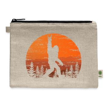 Rock On Sunset silhouette - Hemp Carry All Pouch - natural - Front