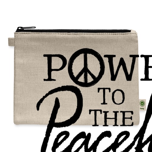 Power To The Peaceful - Hemp Carry All Pouch