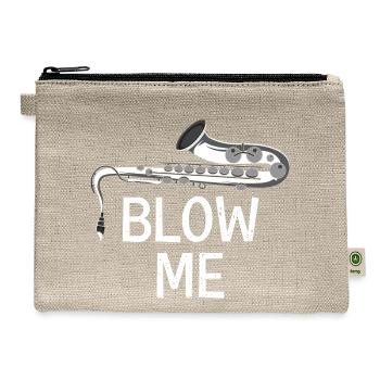 Blow Me Band Member Gift - Hemp Carry All Pouch - natural - Front