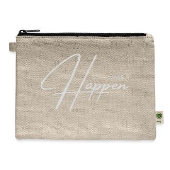Make It happen - Hemp Carry All Pouch - natural - Front