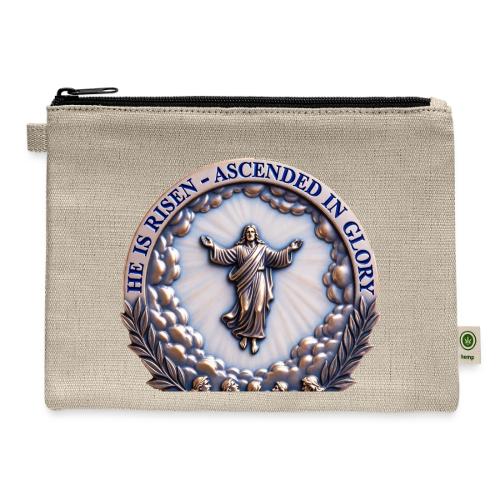 He Is Risen Ascended In Glory T Shirt, Gift - Hemp Carry All Pouch