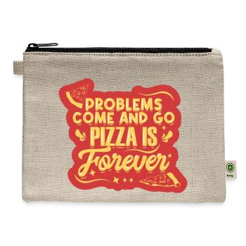Problem Come And Go - Hemp Carry All Pouch - natural - Front