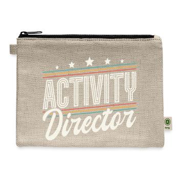 Activity Director Appreciation - Hemp Carry All Pouch - natural - Front