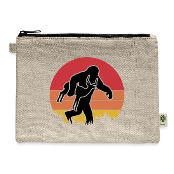 Bigfoot Carrying Antelope Vintage - Hemp Carry All Pouch - natural - Front