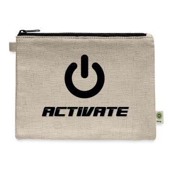 ACTIVATE - Hemp Carry All Pouch - natural - Front