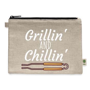 Grillin And Chillin - Hemp Carry All Pouch - natural - Front