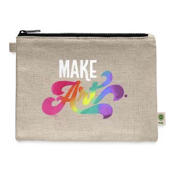 Make Art - Hemp Carry All Pouch - natural - Front
