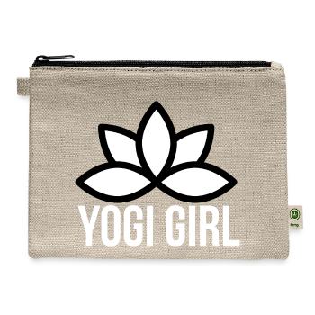 Yogi Girl music - Hemp Carry All Pouch - natural - Front