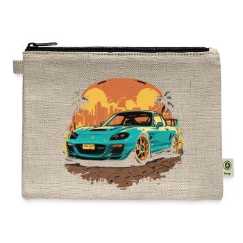 rx7 mazda - Hemp Carry All Pouch - natural - Front