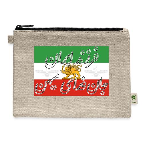 Farzand Iran Jaan Fadaye Mihan - Hemp Carry All Pouch