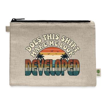 Retro Developer Sunset - Hemp Carry All Pouch - natural - Front