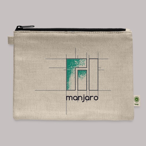 Manjaro Logo Draft - Hemp Carry All Pouch
