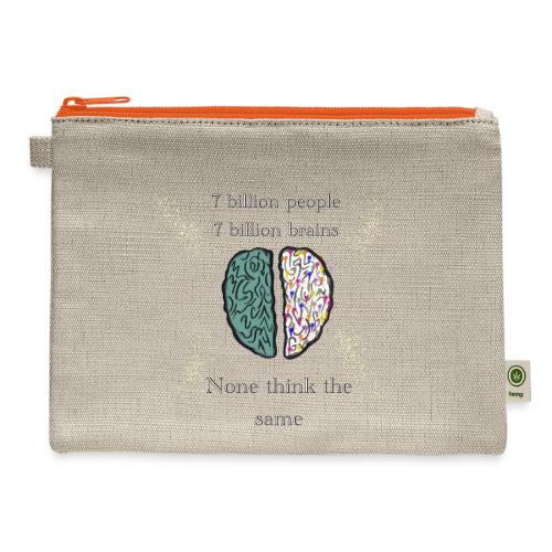 People brains - Hemp Carry All Pouch