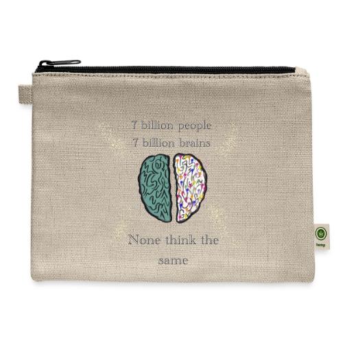 People brains - Hemp Carry All Pouch