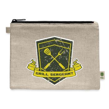Grill Sergeant Barbecuing Bbq Smoker - Hemp Carry All Pouch - natural - Front