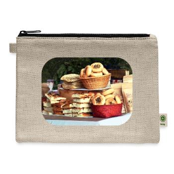 Breads at Farmer's Market - Hemp Carry All Pouch - natural - Front