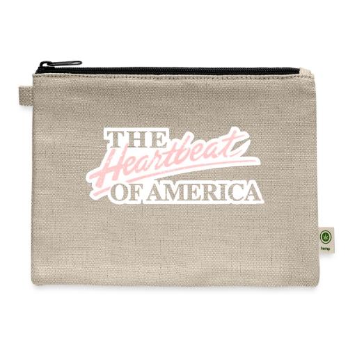 The Heartbeat of America - Hemp Carry All Pouch