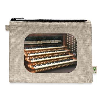 Organ Keyboard - Hemp Carry All Pouch - natural - Front