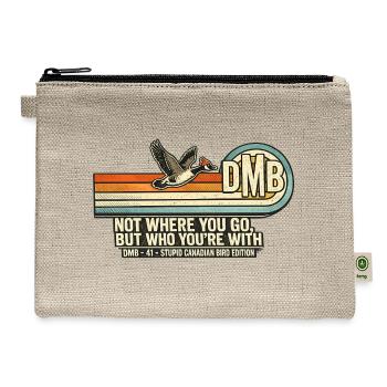 Not Where You Go Who You're With - Hemp Carry All Pouch - natural - Front