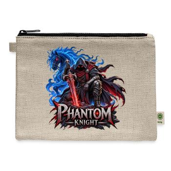 Phantom Knight – Dark Fantasy Warrior - Hemp Carry All Pouch - natural - Front