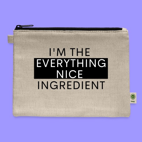 Everything nice bright - Hemp Carry All Pouch