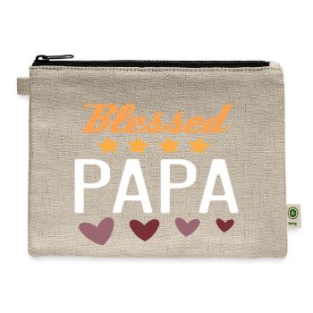 Blessed Papa - Hemp Carry All Pouch - natural - Front