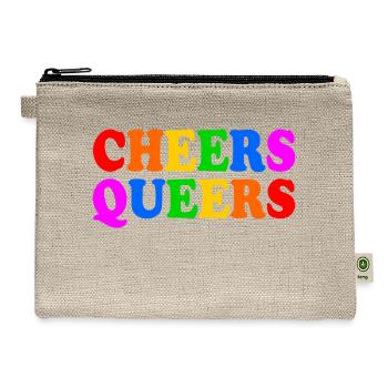 Cheers queers - Hemp Carry All Pouch - natural - Front