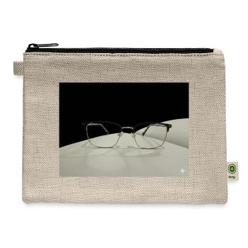 Monochrome Frame Minimalism - Hemp Carry All Pouch - natural - Front
