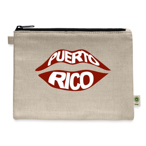 Puerto Rico Lips - Hemp Carry All Pouch
